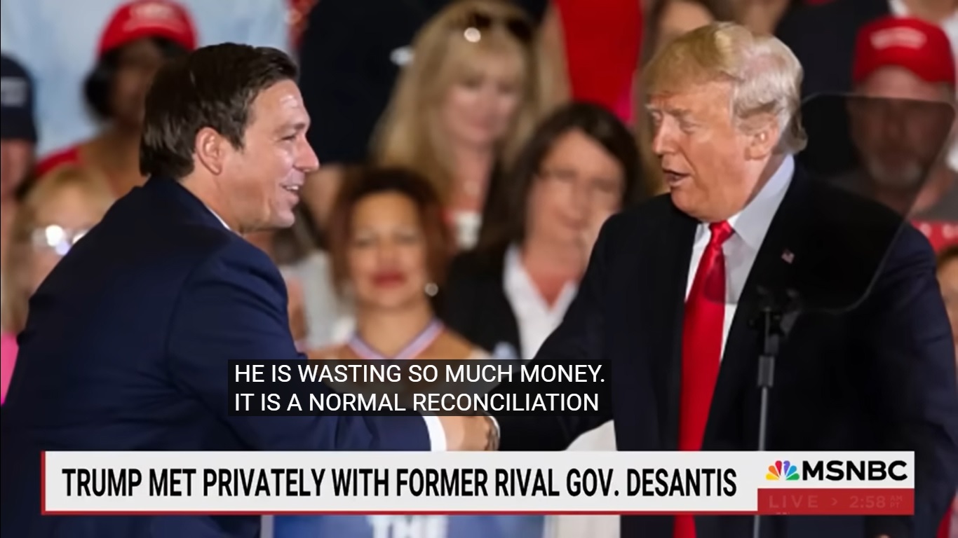 political-bromance:-trump-and-desantis-rekindle-alliance-over-breakfast-in-florida