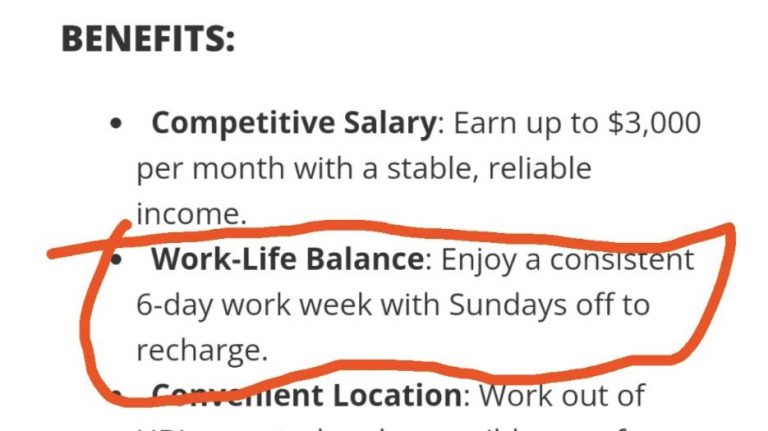 “S$3K/month + 6-day work week is work-life balance?” — Singaporeans react to job ad