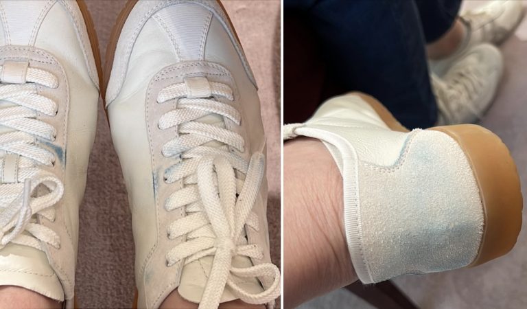 Netizens tell woman upset over dark denims staining her designer shoes that this is normal