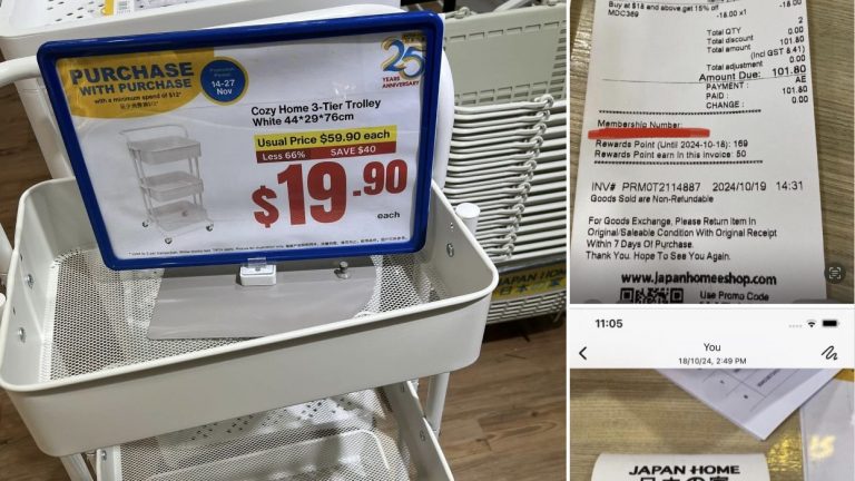 Netizens call out woman who bought discounted trolleys and got upset after the store dropped prices 2 weeks later