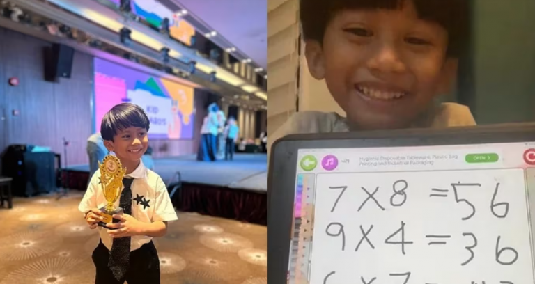 Five-year-old prodigy wins hearts by answering 10 math questions within a minute